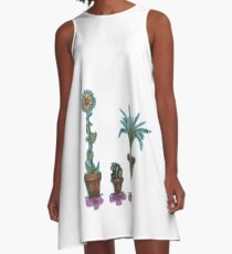Potted plants A-Line Dress