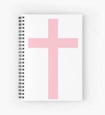 Pink Cross Spiral Notebook