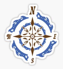Steampunk Nautical Compass Gift Gears Clothing Decor Accesories Vintage Awesome Design Sticker