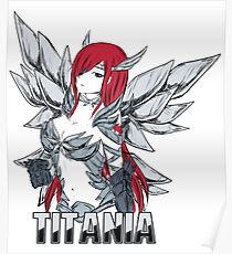 Erza Scarlet Titania Fairy Tail Poster
