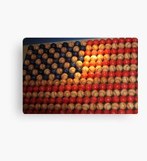 Stars and Stripes baseball style..... Canvas Print