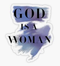 Gott ist eine Frau Transparenter Sticker