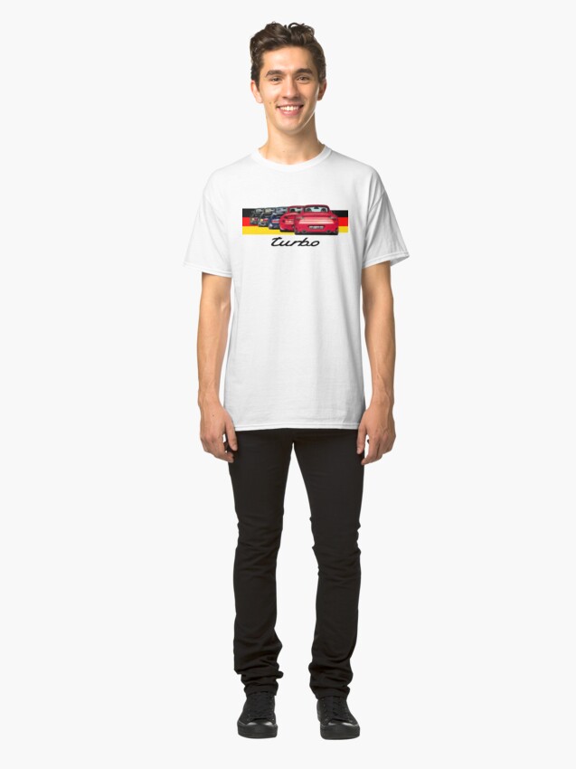 Alternate view of Shift Shirts Turbo Generations – 911 Turbo Inspired Classic T-Shirt