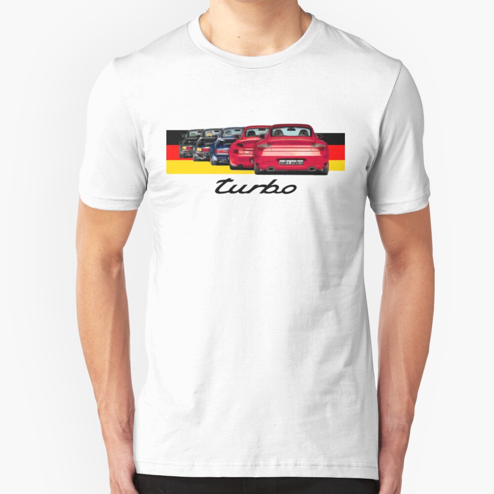 Shift Shirts Turbo Generations – 911 Turbo Inspired Slim Fit T-Shirt