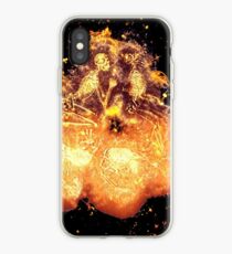 Skeleton human burning iPhone Case