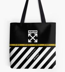 Off White Cover Full White Stripes Tote Bag