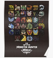 Monster Hunter World Poster Poster