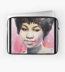 Queen in Watercolor - Black Laptop Sleeve