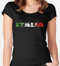 Italia Women's Fitted Scoop T-Shirt