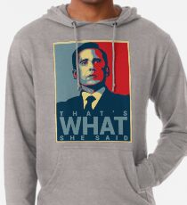 Das ist, was sie sagte - Michael Scott - das Büro US Leichter Hoodie