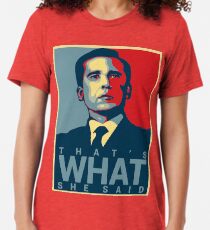 Das ist, was sie sagte - Michael Scott - das Büro US Vintage T-Shirt