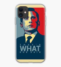 Vinilo o funda para iPhone Eso es lo que ella dijo - Michael Scott - The Office US