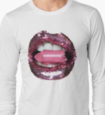 BLING BLING KISS EAT LIPSTICK Langarmshirt