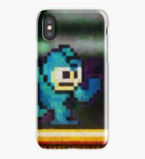 Mega Man retro painted pixel art iPhone Case