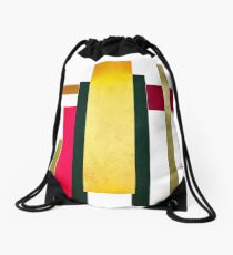 galloping stripes Drawstring Bag