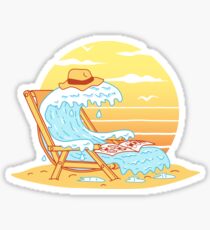 WAVE ON THE BEACH Sticker
