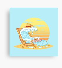 WAVE ON THE BEACH Canvas Print