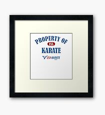 Usa Karate Design Property Of Karate Design Framed Print