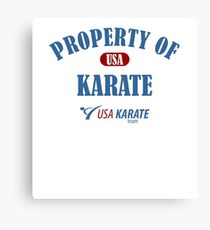 Usa Karate Design Property Of Karate Design Canvas Print