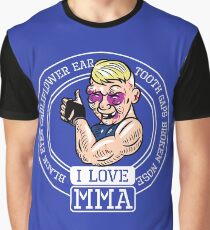 I love MMA Mixed Martial Arts Graphic T-Shirt