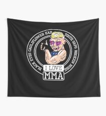I love MMA Mixed Martial Arts Wall Tapestry
