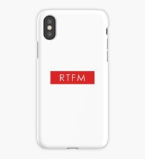 RTFM - READ THE FUCKIN MANUAL iPhone Case