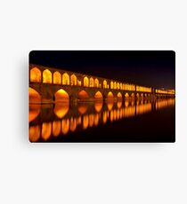 Si-o-Seh Pol (Bridge) - Isfahan - Iran Canvas Print