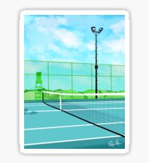 Tennisplatz Sticker