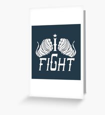 I Fight Hand Wraps Greeting Card