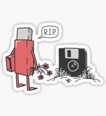 RIP floppy Sticker