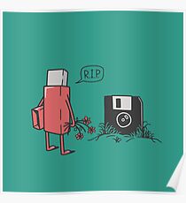RIP floppy Poster