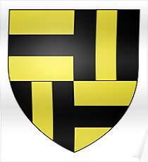 French France Coat of Arms 13409 Blason ville fr Le Lion d'Angers Maine et Loire Poster
