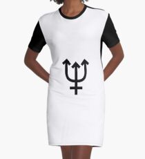Symbol for Neptune, #SymbolForNeptune, #Symbol, #Neptune, #NeptuneSymbol Graphic T-Shirt Dress