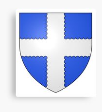 French France Coat of Arms 13411 Blason ville fr Le Lude Sarthe Canvas Print
