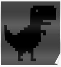 Chrome T-Rex Poster