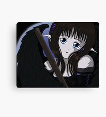Gothic Angel with Sheathed sword Canvas Print