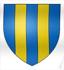 French France Coat of Arms 13413 Blason ville fr Le Masnau Massuguiès Tarn Poster