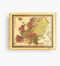 Map of Europe (1849) Metal Print