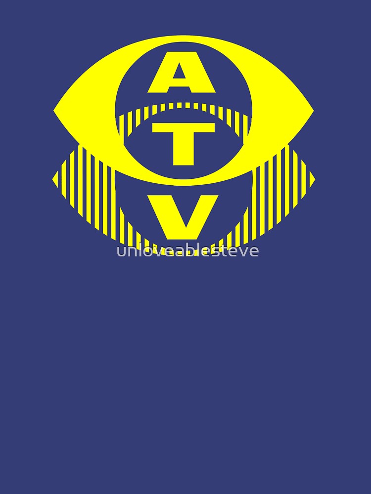 Retro TV ATV in a bright yellow by unloveablesteve
