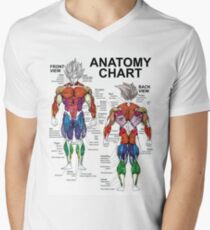 Exercise Muscle Guide - Anatomy Chart - Super SS Men's V-Neck T-Shirt