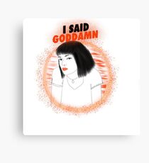Mia Wallace - Pulp Fiction Canvas Print