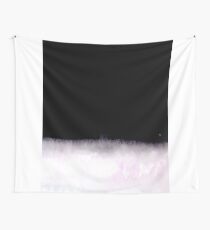 black and white abstract painting in minimal style Wall Tapestry