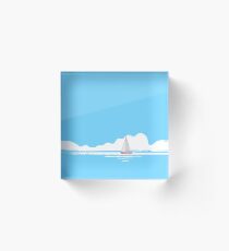 SailAway With Me - blue version Acrylic Block