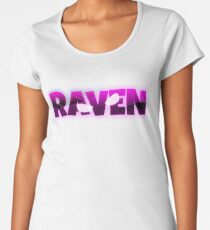 raven white background women s premium t shirt - fortnite images white background