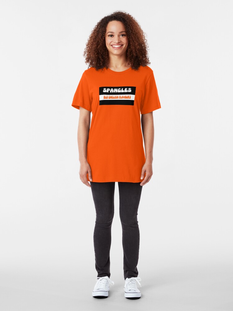 Alternate view of Old English Spangles 1970s retro boiled sweets Slim Fit T-Shirt