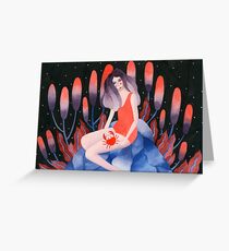 Zodiac - Cancer astrology illustration Greeting Card