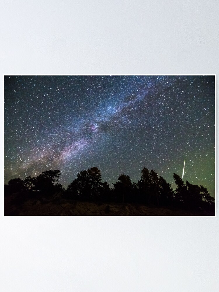 Alternate view of Perseid Meteor Poster