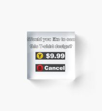 Buy T-shirt Design Acrylic Block