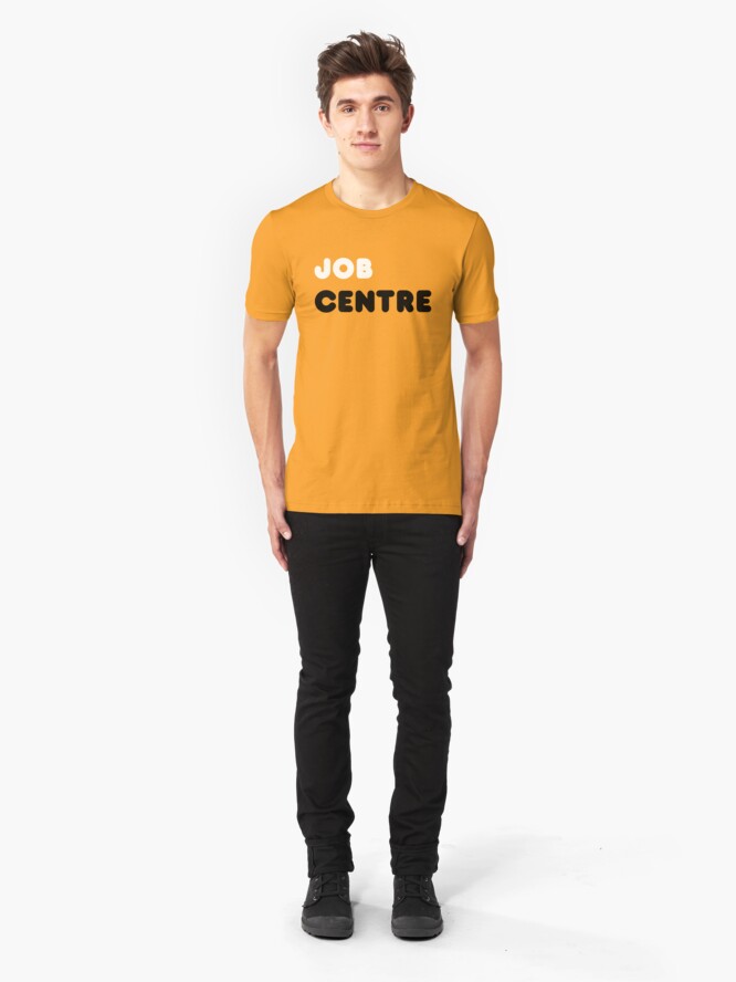 Alternate view of Job Centre - 1980s style unemployment office Slim Fit T-Shirt