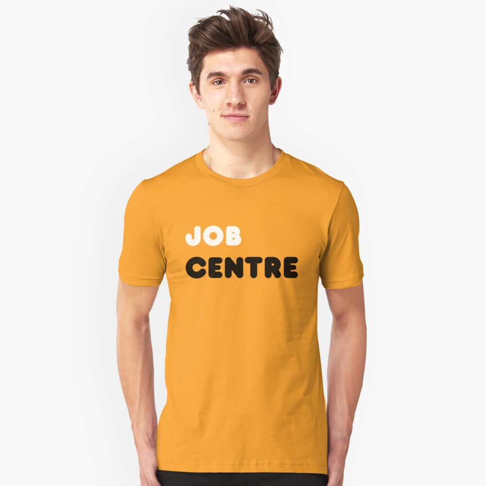 Job Centre - 1980s style unemployment office Slim Fit T-Shirt